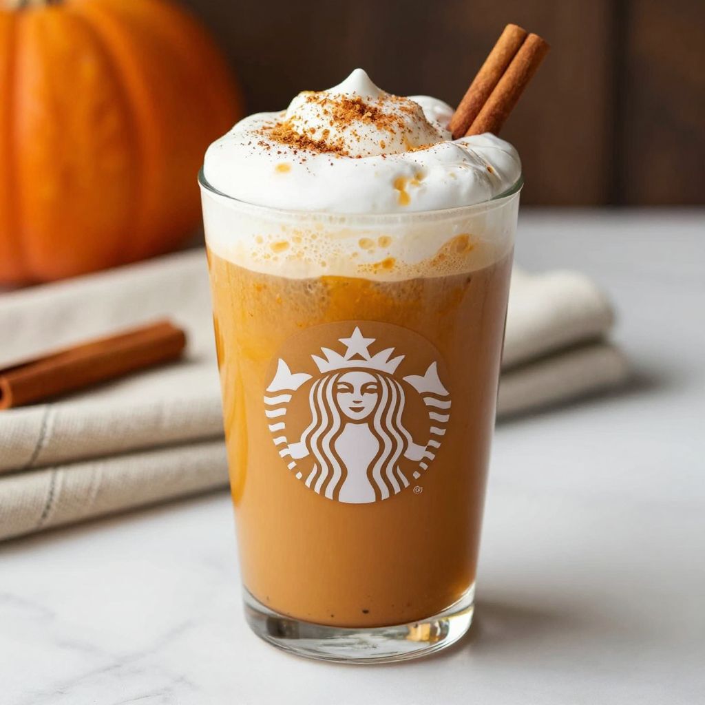 Starbucks Pumpkin Cream Chai final drink image