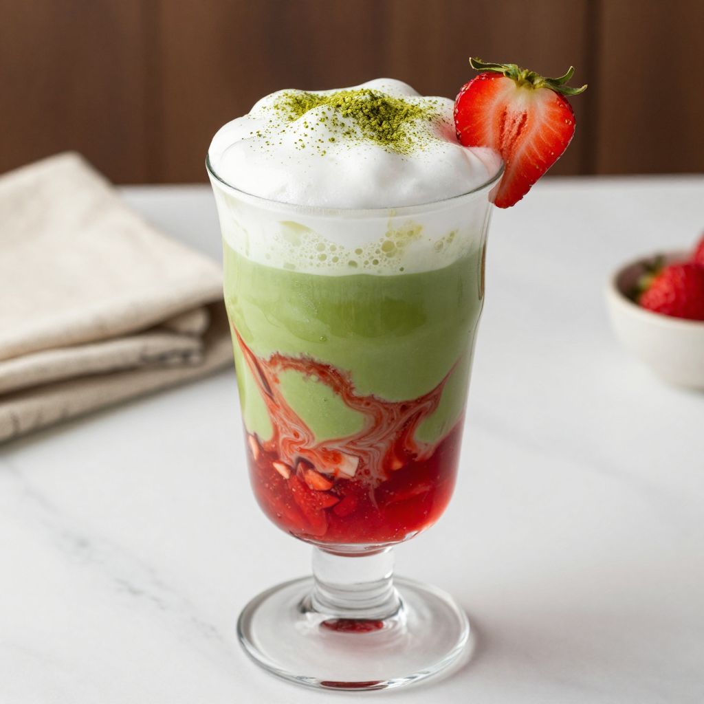 Strawberry Matcha Latte