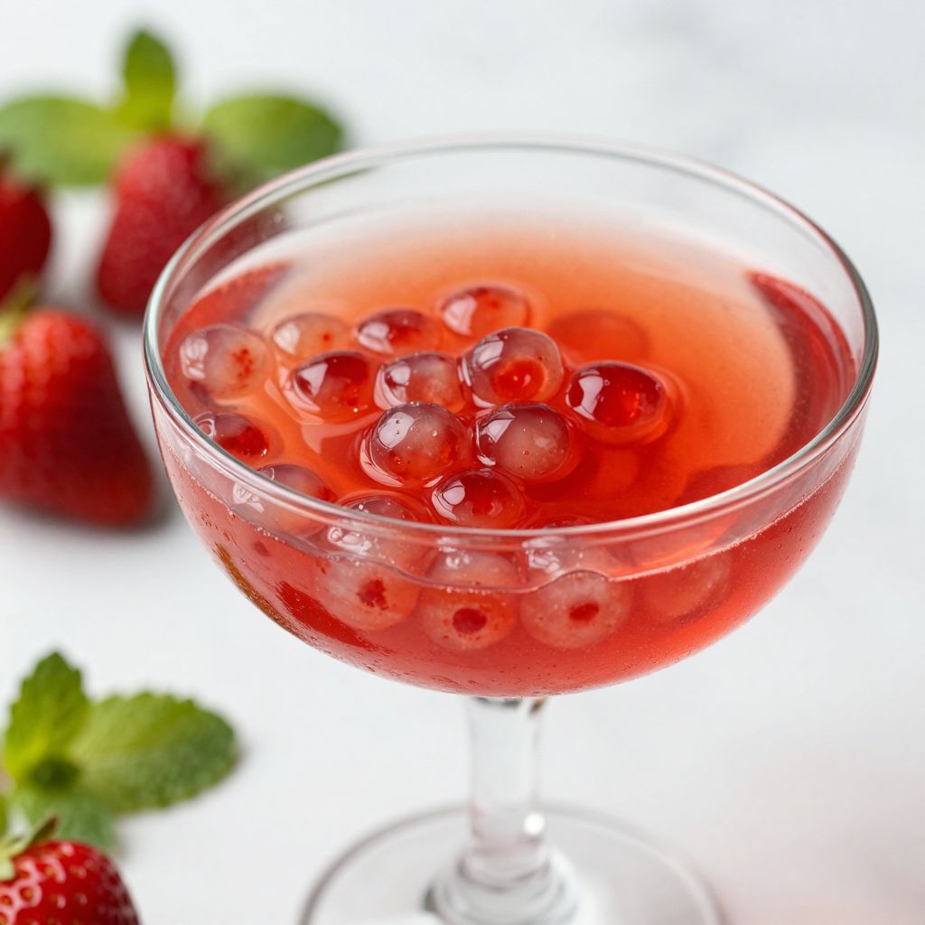 Strawberry Popping Boba Step by Step