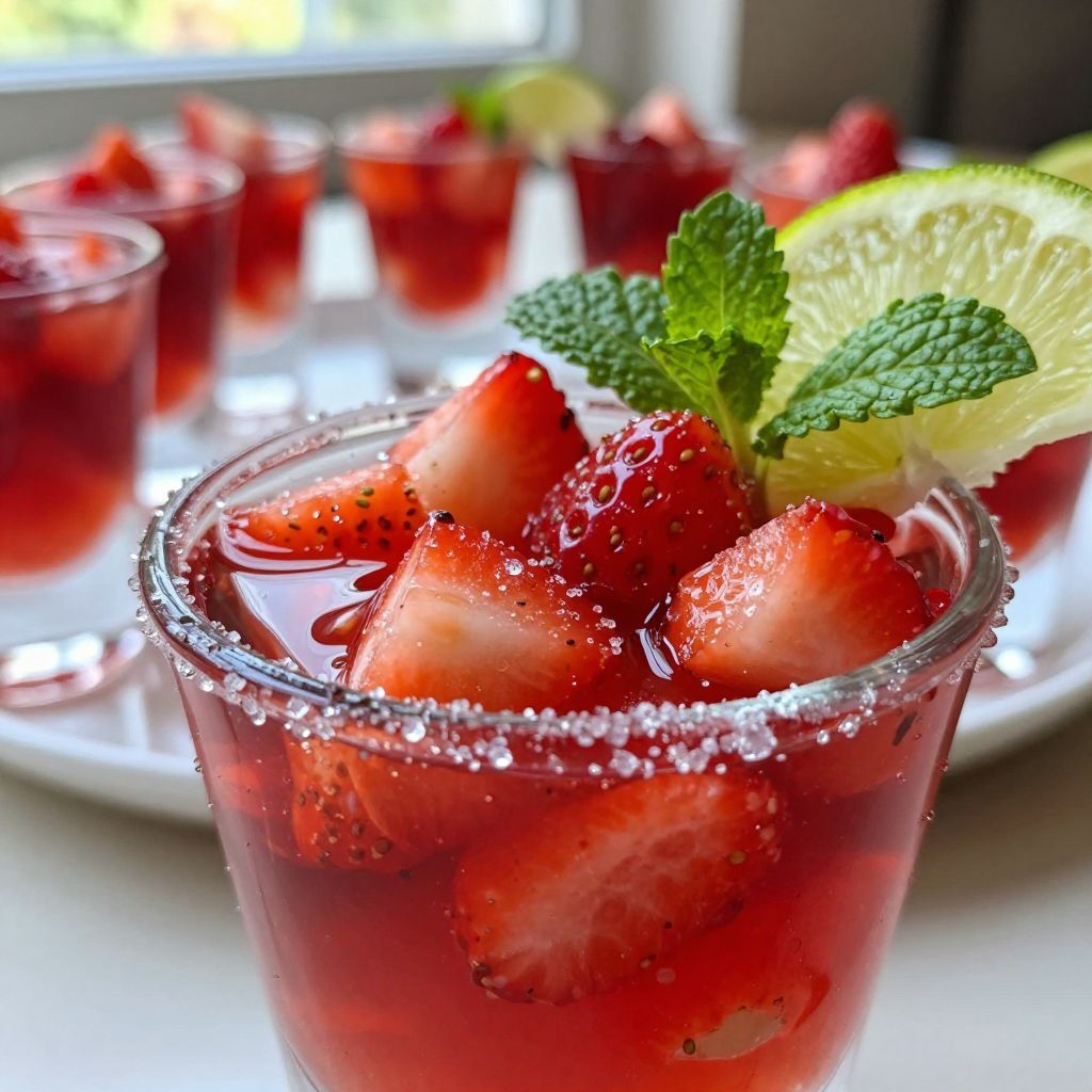 Strawberry Tequila Jello Shots