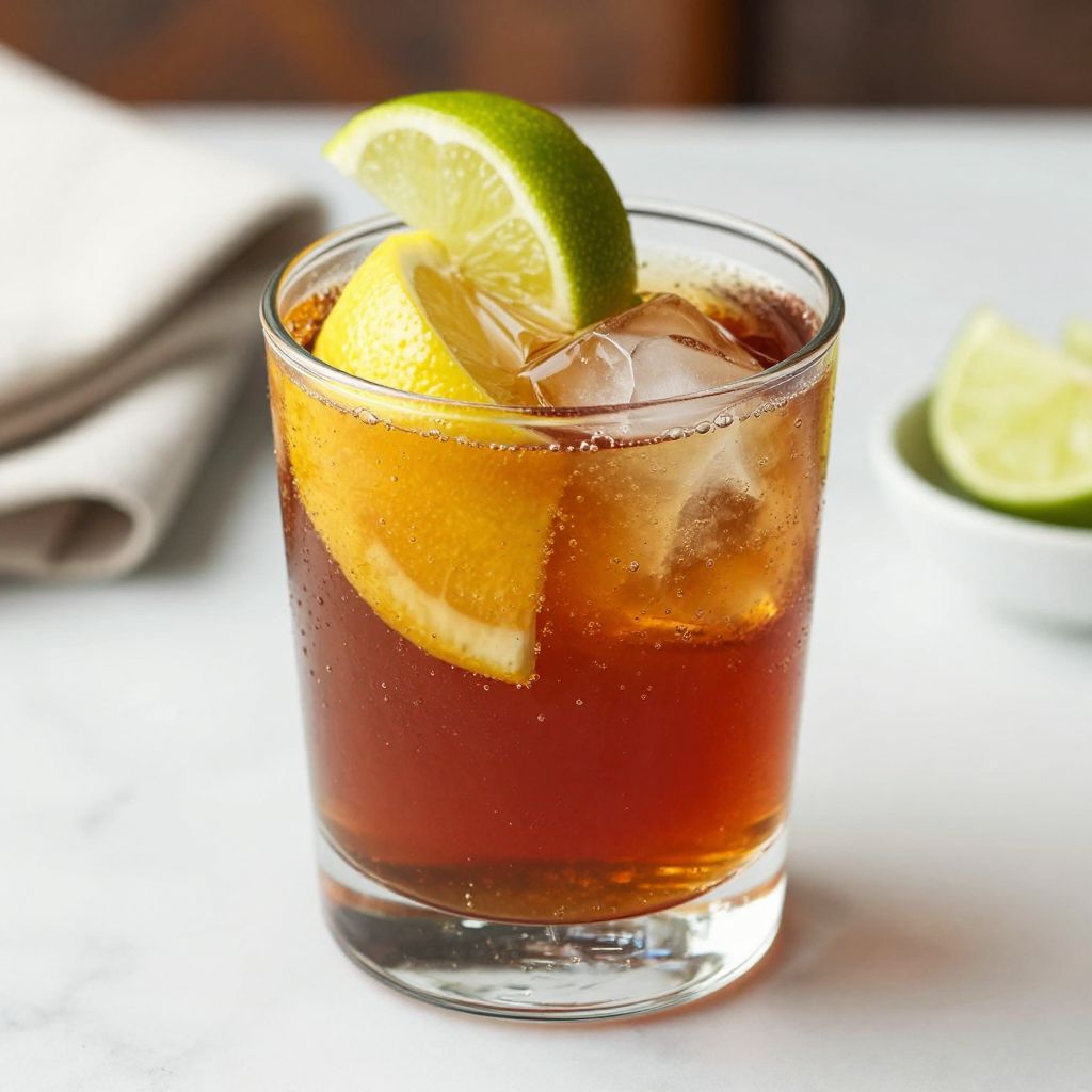 Served Texas Tea cocktail drinks