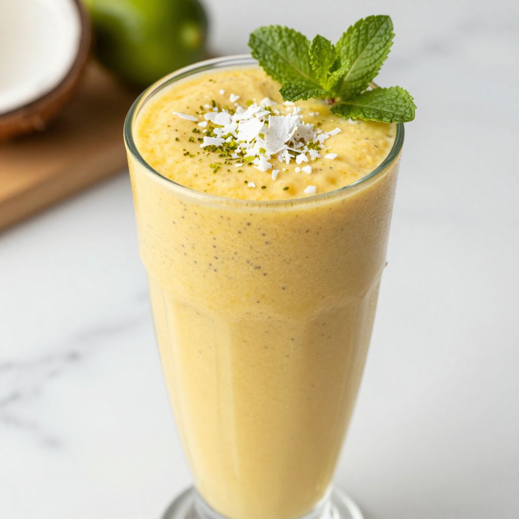 Tropical Smoothie Chia Banana Boost step-by-step image