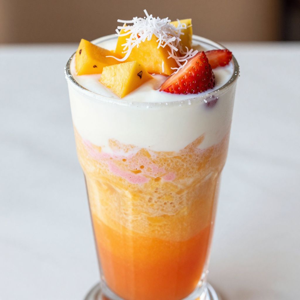Tropical Smoothie Sunrise Sunset step image