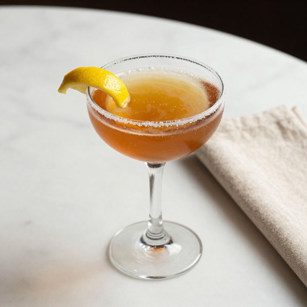 Whiskey Sidecar Served