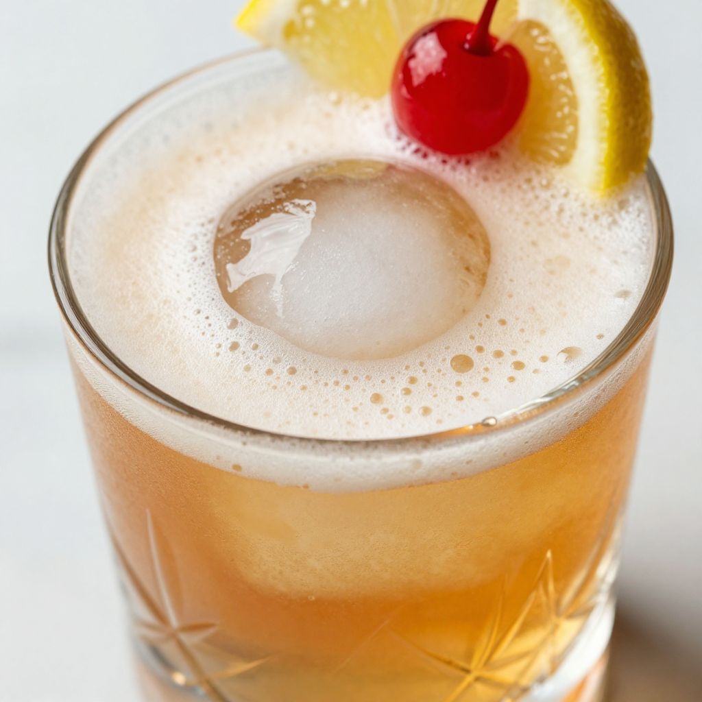 Whiskey sour step by step preparation image