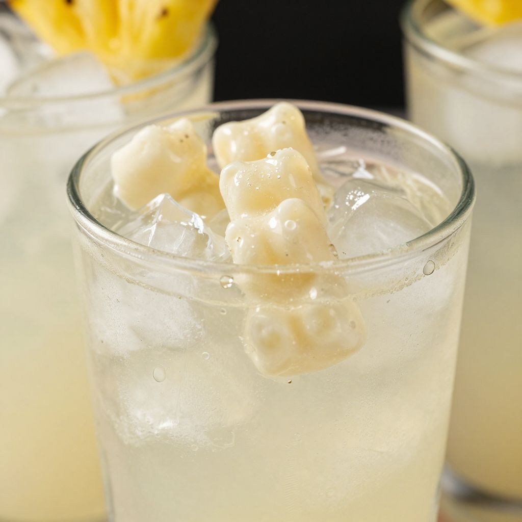 White Gummy Bear Drink Preparation