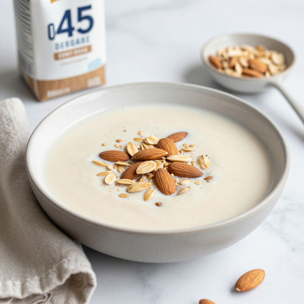 Homemade Almond Cow Oat Milk