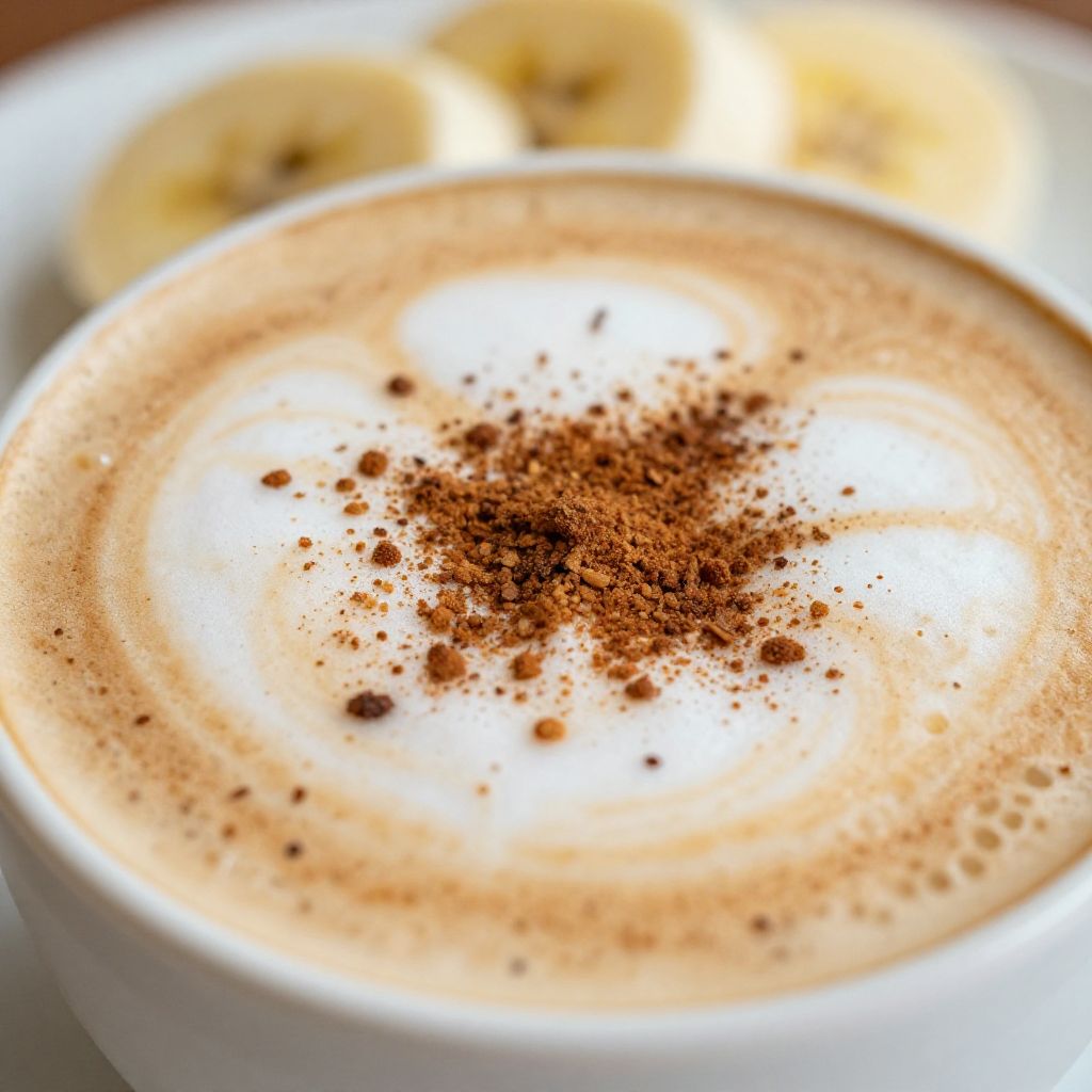 Banana Latte Preparation