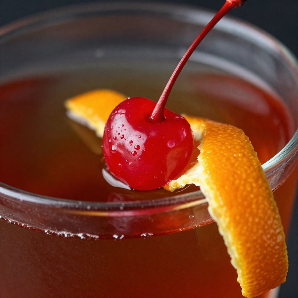 Black Manhattan Cocktail