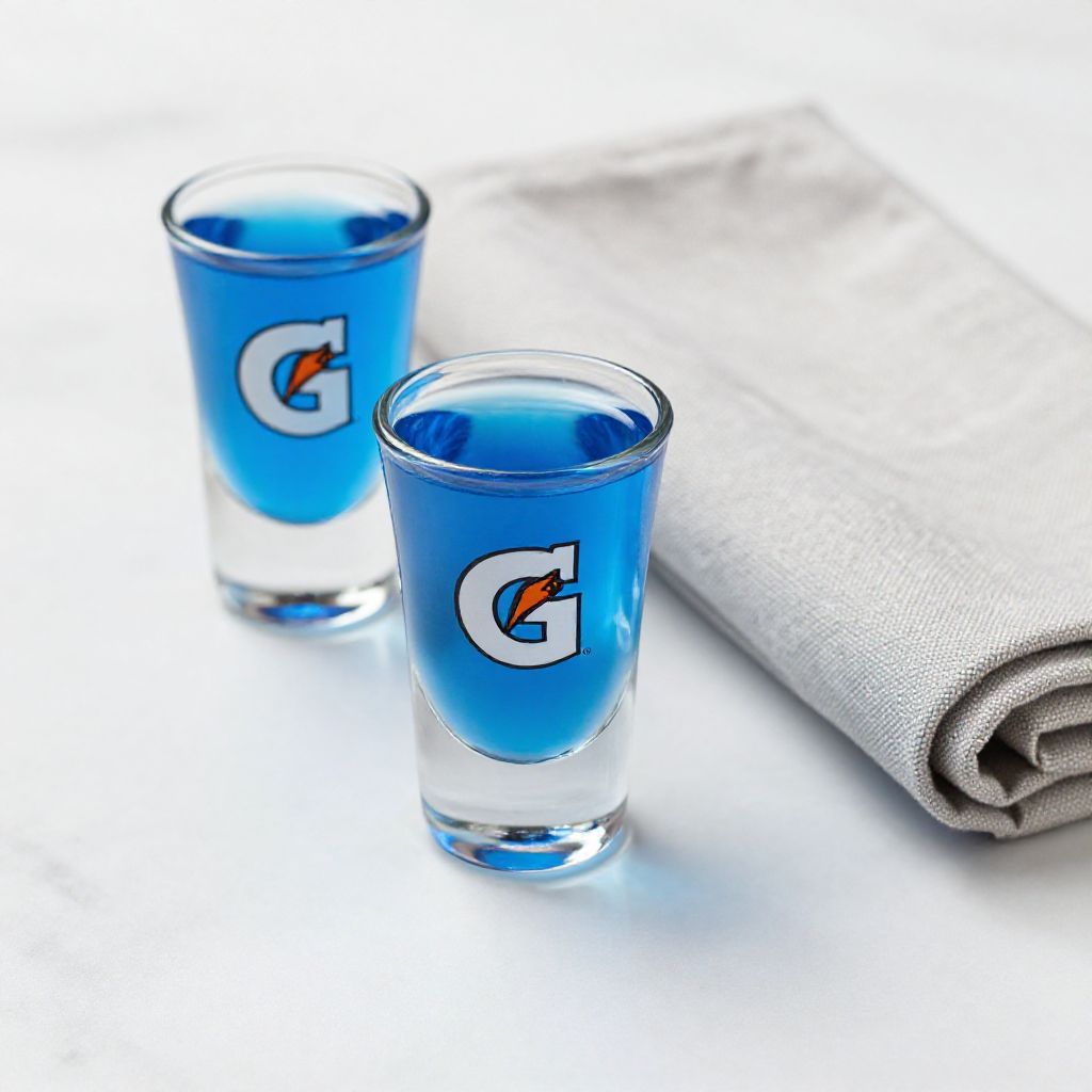 Blue Gatorade Shot Decoration