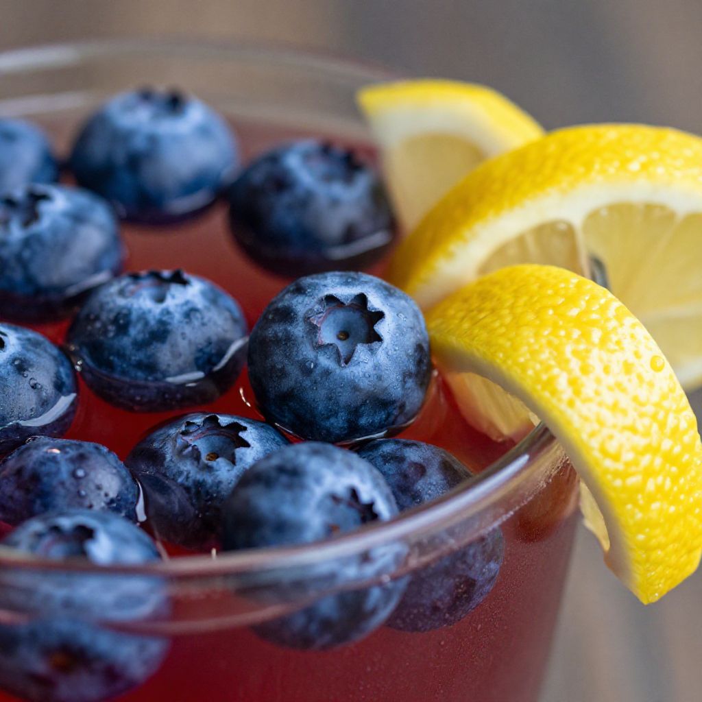 Blueberry Lemon Drop Cocktail