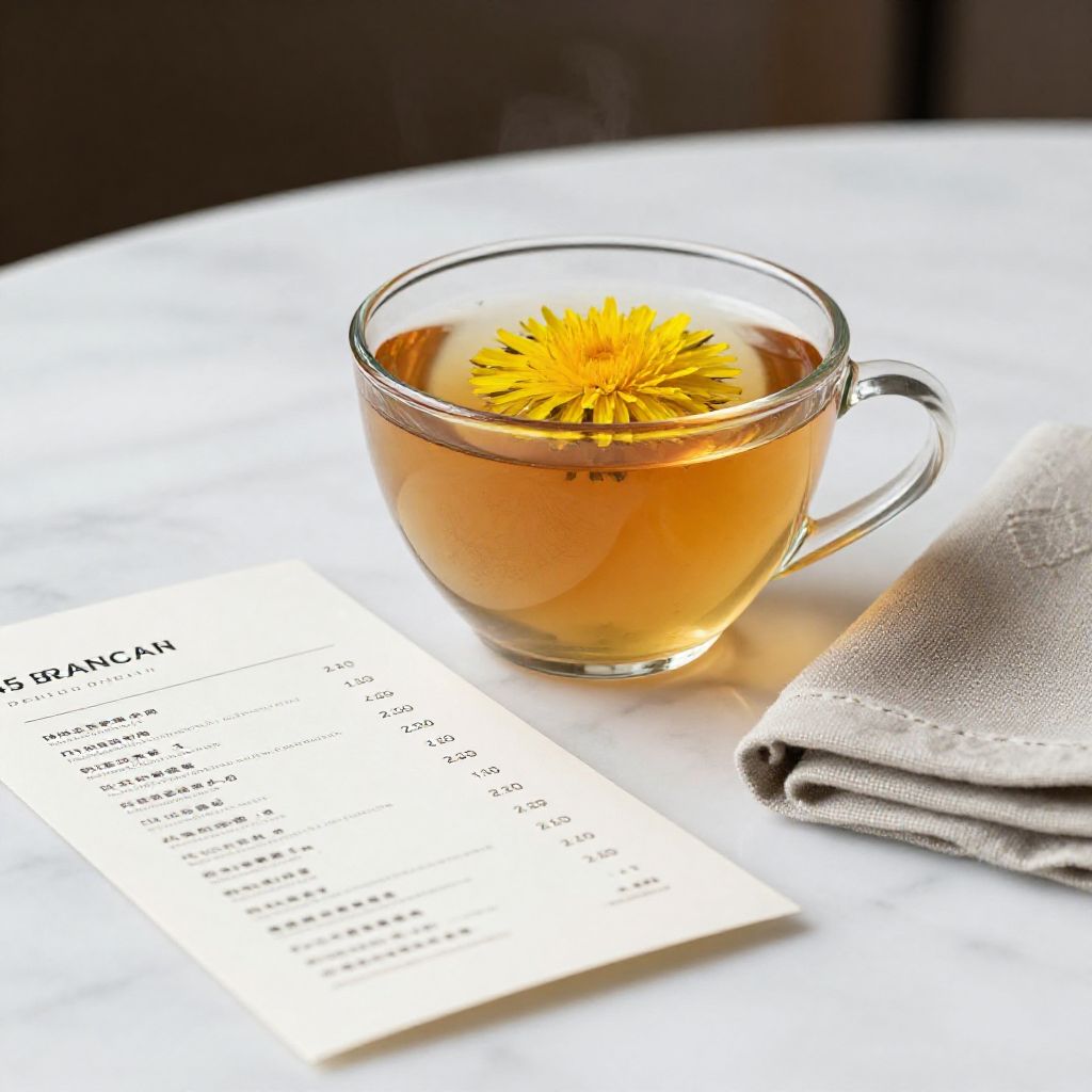 Dandelion Tea Serving