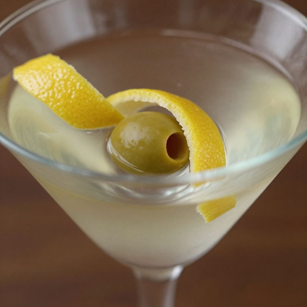 Dry Gin Martini Making Process