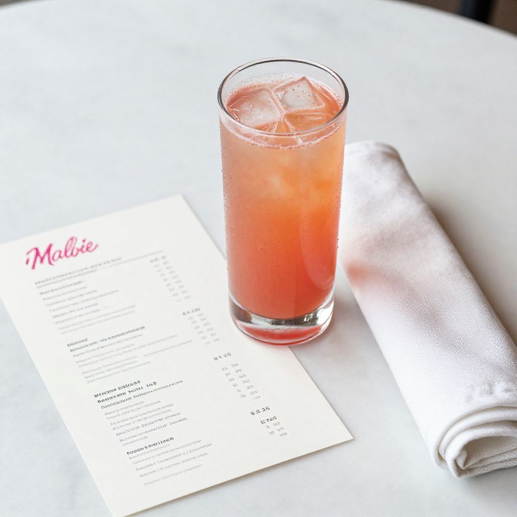 Malibu Barbie Drink Serving Suggestion