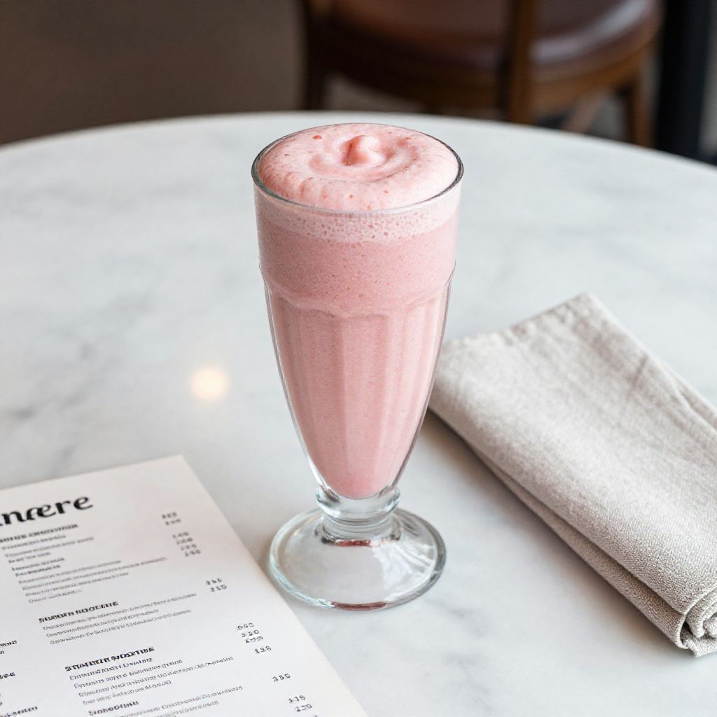 Panera Strawberry Smoothie Recipe Image