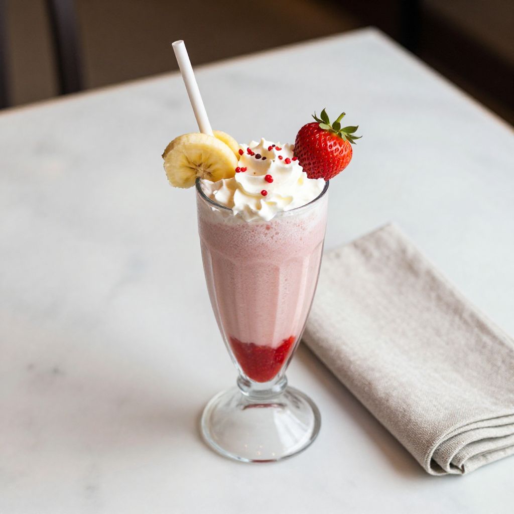 Strawberry Banana Milkshake