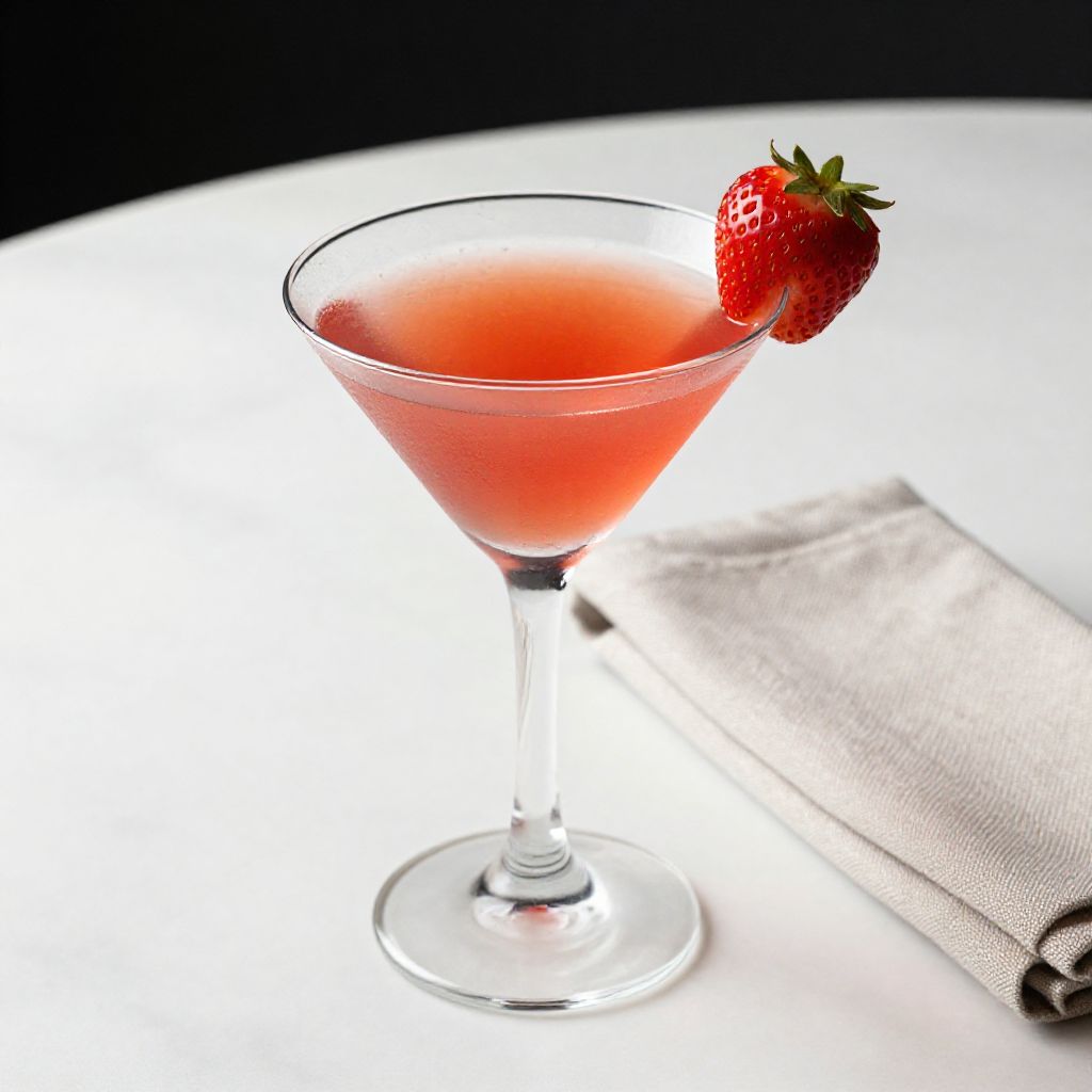 Strawberry Lemon Drop Martini Visual