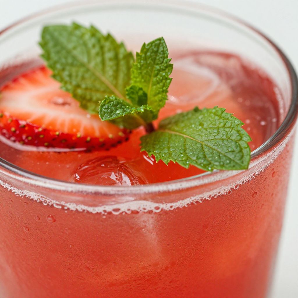 Strawberry Mocktail Preparation