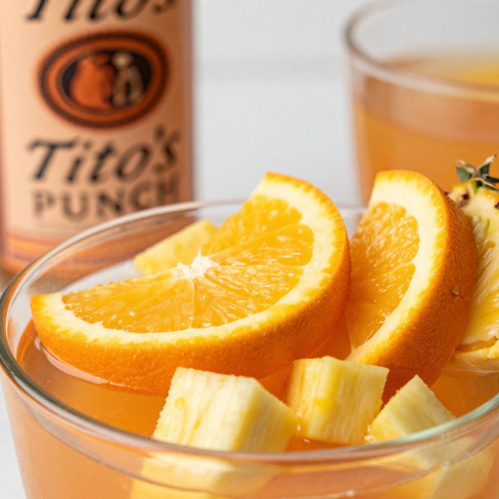 Tito's Punch in a glass