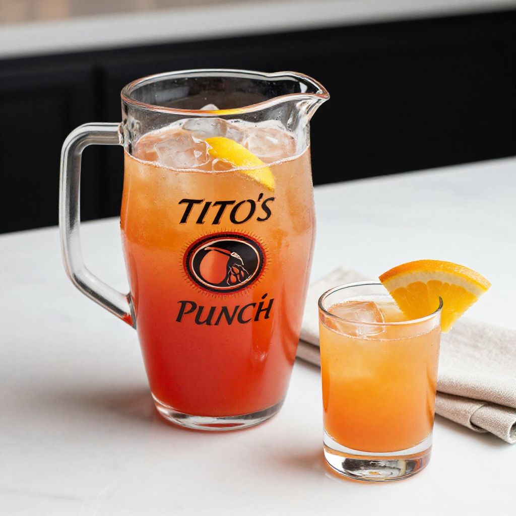 Tito's Punch with fruits