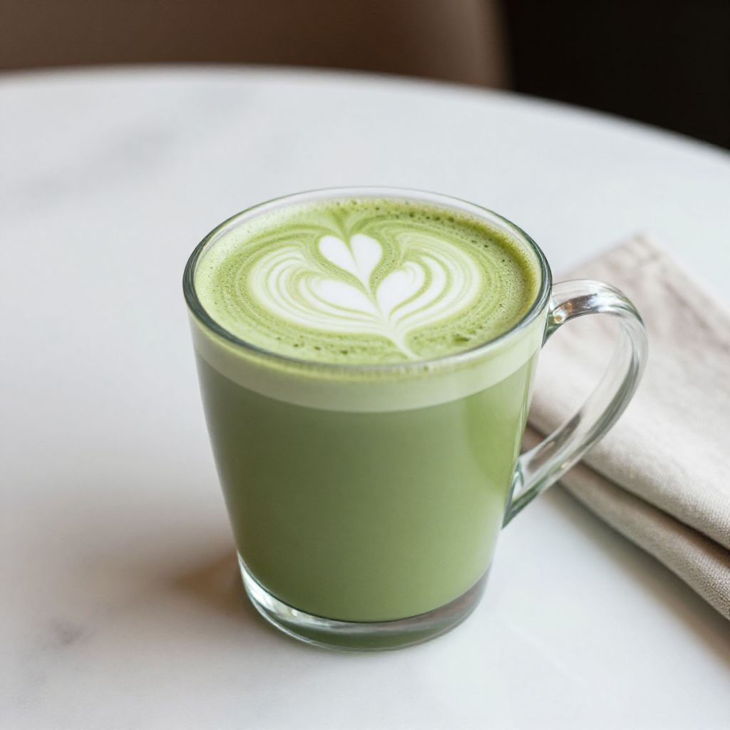 Vanilla Matcha Latte Final Product