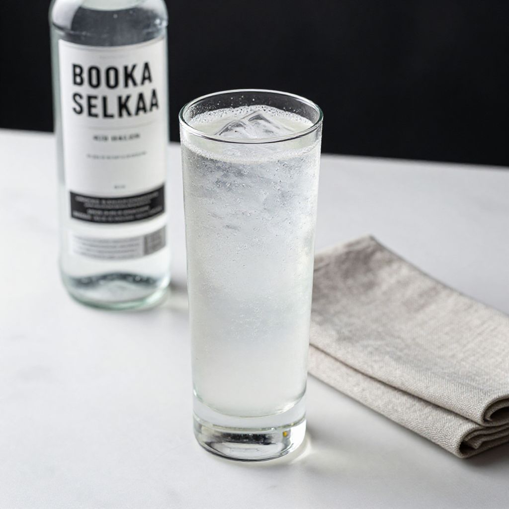 Vodka Seltzer finished drink