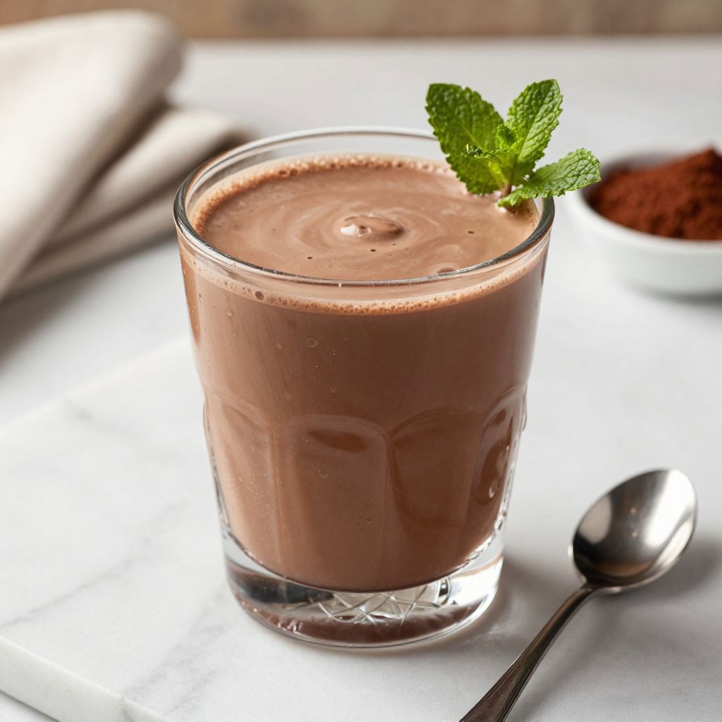 Finished homemade Yoohoo chocolate milk