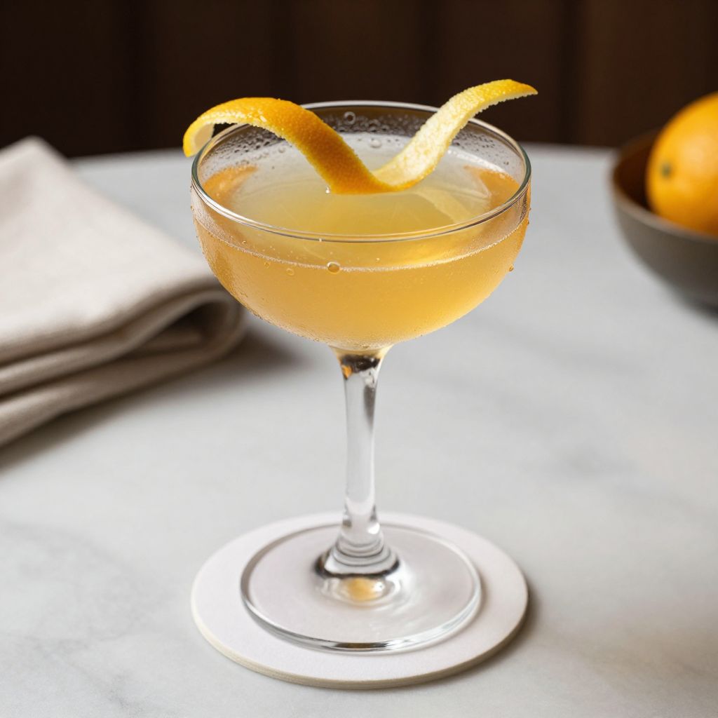 Yuzu Cocktail Garnished